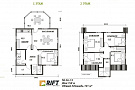 Каркасный дом DL13 - 138 м<sup>2</sup> (9x8)