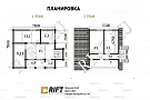 Каркасный дом DL24 - 115 м<sup>2</sup> (8x7)