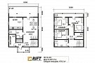 Каркасный дом XL36 - 179 м<sup>2</sup> (11x8)