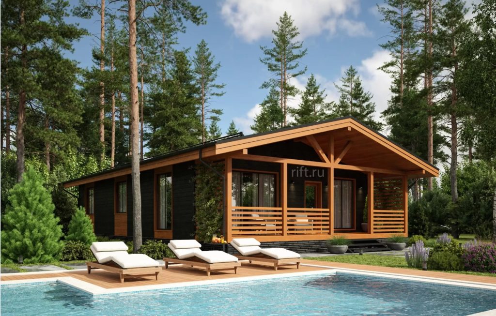 Проект каркасного дома DG44