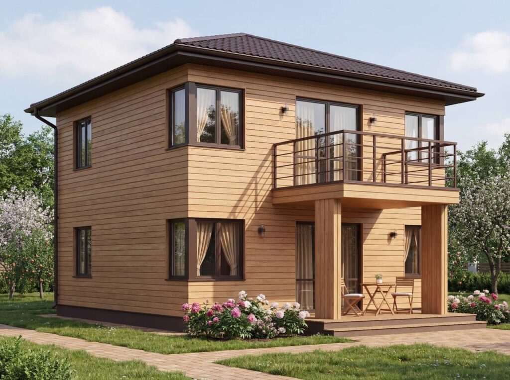 Современный каркасный дом XL10